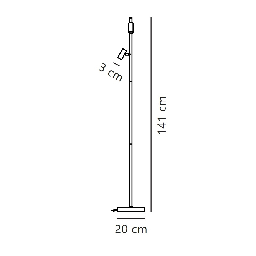 Nordlux - LED Dimbar golvlampa OMARI 2xLED/3,2W/230V vit