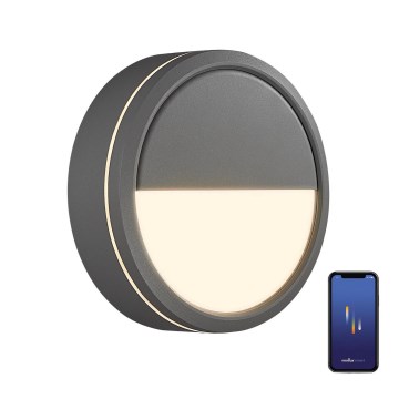 Nordlux - LED Dimbar vägglampa utomhus AVA SMART LED/9,5W/230V 2700K IP54 grå