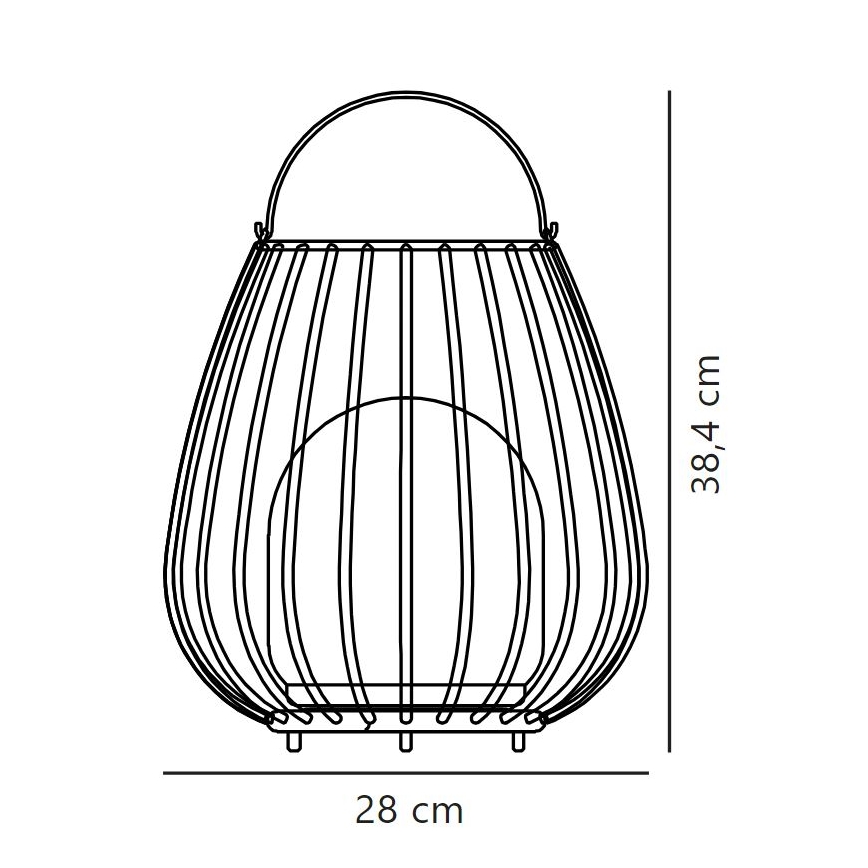 Nordlux - LED Ljusreglerad utomhus portable belysning JIM TO-GO LED/3W/3,7V IP54 svart