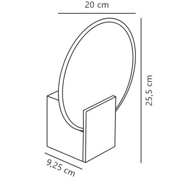 Nordlux - LED Ljusreglerad Vägglampa för badrum HESTER LED/9,5W/230V IP44 beige