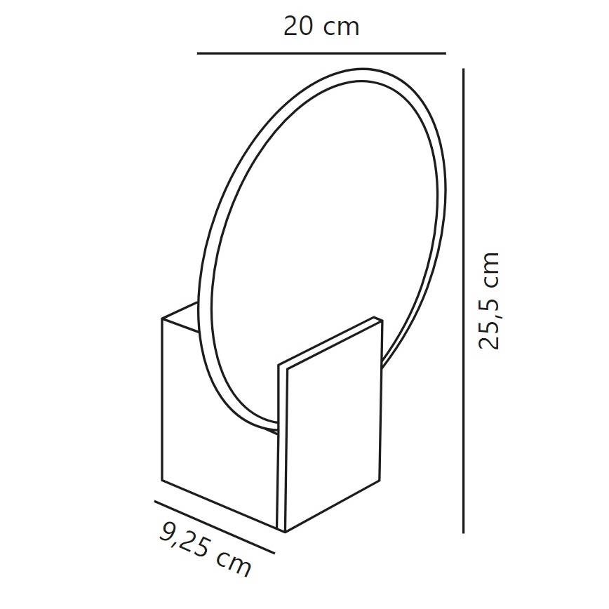 Nordlux - LED Ljusreglerad Vägglampa för badrum HESTER LED/9,5W/230V IP44 beige