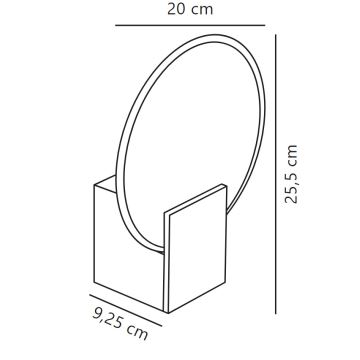 Nordlux - LED Ljusreglerad Vägglampa för badrum HESTER LED/9,5W/230V IP44 vit