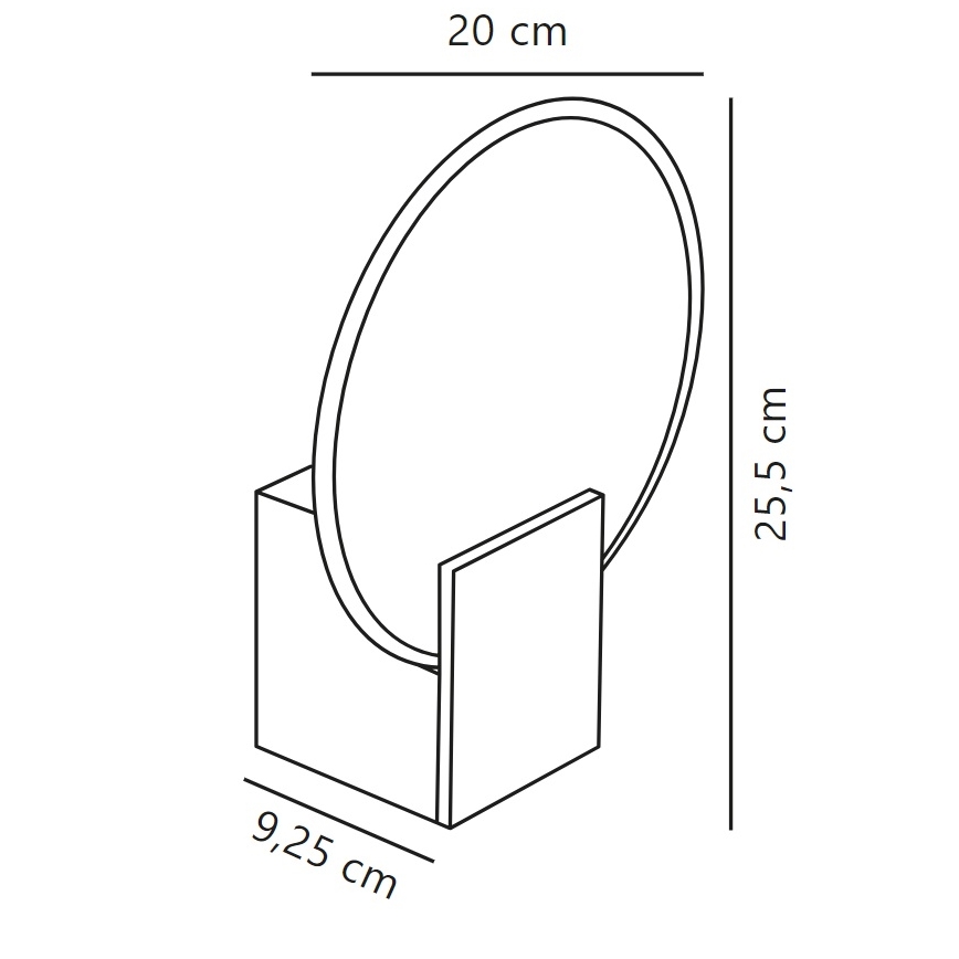 Nordlux - LED Ljusreglerad Vägglampa för badrum HESTER LED/9,5W/230V IP44 vit