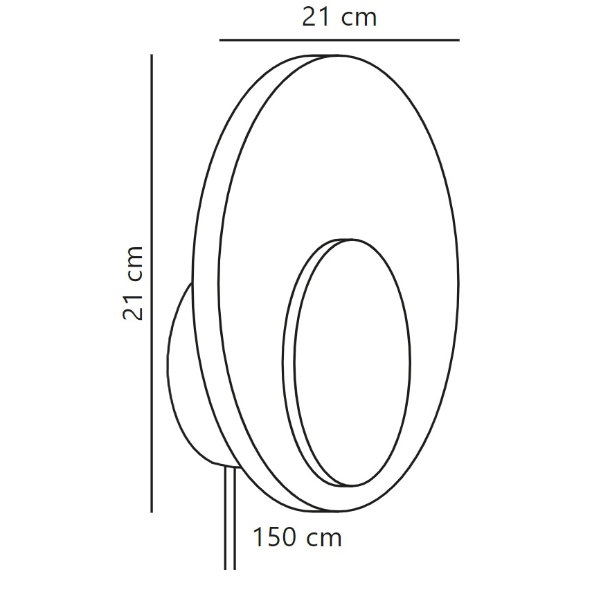 Nordlux - LED ljusreglerad vägglampa MARSI LED/7W/230V beige