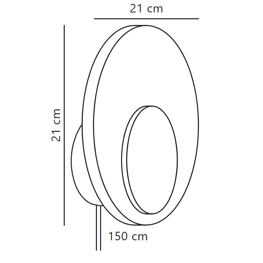 Nordlux - LED ljusreglerad vägglampa MARSI LED/7W/230V grön