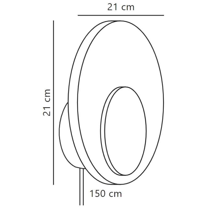 Nordlux - LED ljusreglerad vägglampa MARSI LED/7W/230V vit