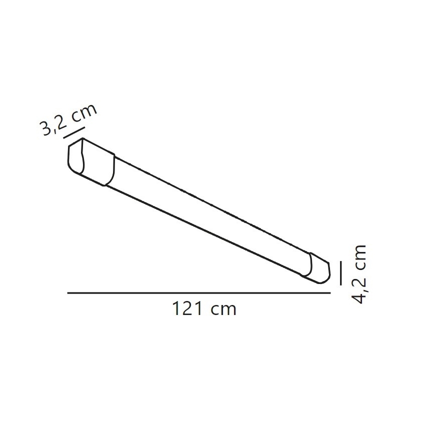 Nordlux - LED Lysrörsbelysning ARLINGTON LED/18W/230V 121 cm