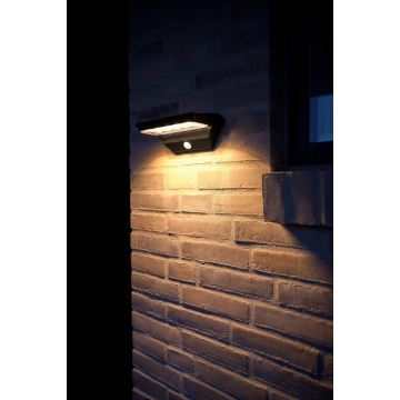 Nordlux - LED solcell väggbelysning med sensor AGENA LED/5W/3,7V IP44