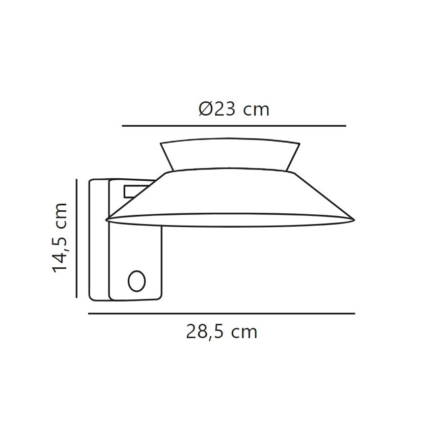 Nordlux - LED solcell väggbelysning med sensor JUSTINA LED/5W/3,7V IP44