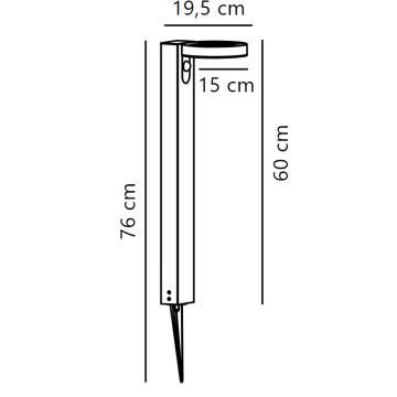 Nordlux - LED solcellslampa med sensor RICA LED/5W/3,7V IP44