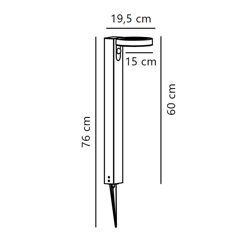 Nordlux - LED solcellslampa med sensor RICA LED/5W/3,7V IP44