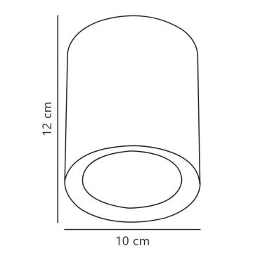 Nordlux - LED spotlight FALLON LONG LED/5,5W/230V svart