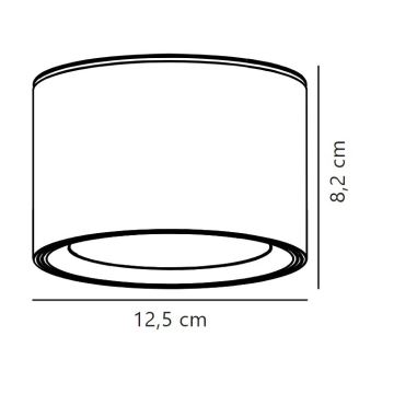 Nordlux - LED spotlight för badrum LANDON LED/6,5W/230V IP44 svart