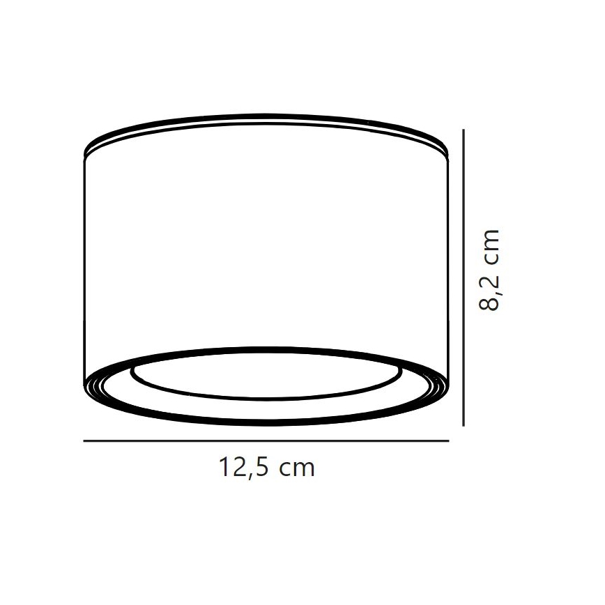 Nordlux - LED spotlight för badrum LANDON LED/6,5W/230V IP44 svart