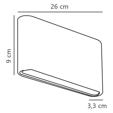 Nordlux - LED vägglampa för utomhusbruk KINVER LED/10W/230V IP54 svart