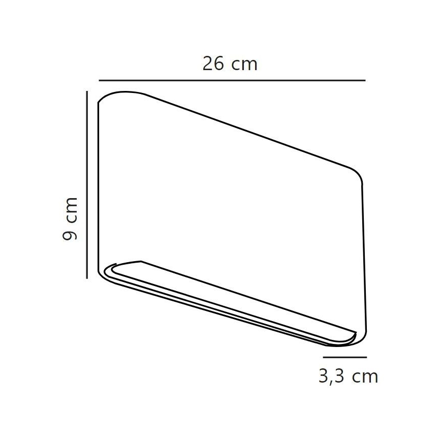 Nordlux - LED vägglampa för utomhusbruk KINVER LED/10W/230V IP54 svart