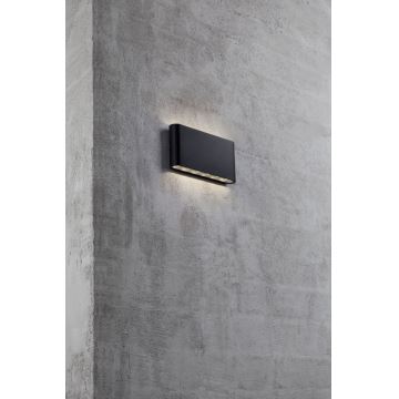 Nordlux - LED vägglampa för utomhusbruk KINVER LED/8,5W/230V IP54 svart