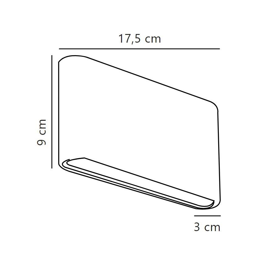 Nordlux - LED vägglampa för utomhusbruk KINVER LED/8,5W/230V IP54 svart