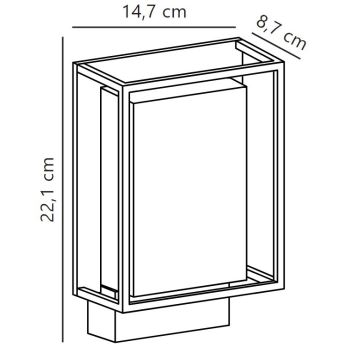 Nordlux - LED vägglampa för utomhusbruk NESTOR LED/8W/230V IP44