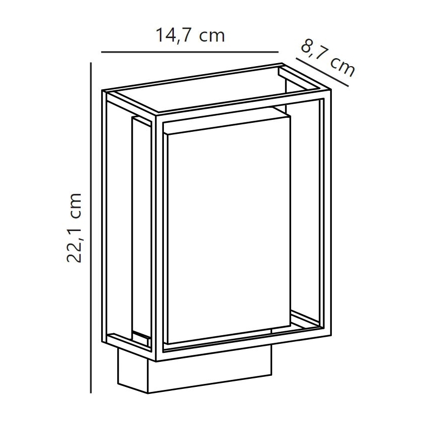 Nordlux - LED vägglampa för utomhusbruk NESTOR LED/8W/230V IP44