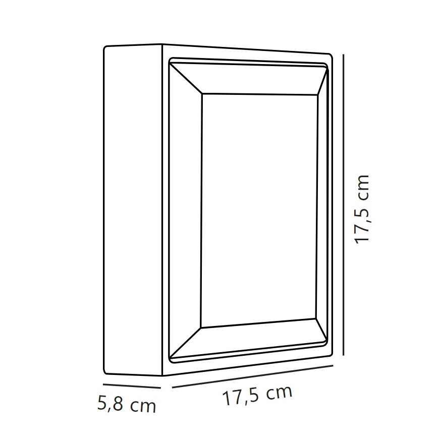 Nordlux - LED vägglampa för utomhusbruk OLIVER LED/9W/230V IP54 17,5x17,5 cm