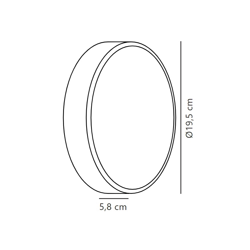 Nordlux - LED vägglampa för utomhusbruk OLIVER LED/9W/230V IP54 diameter 19,5 cm