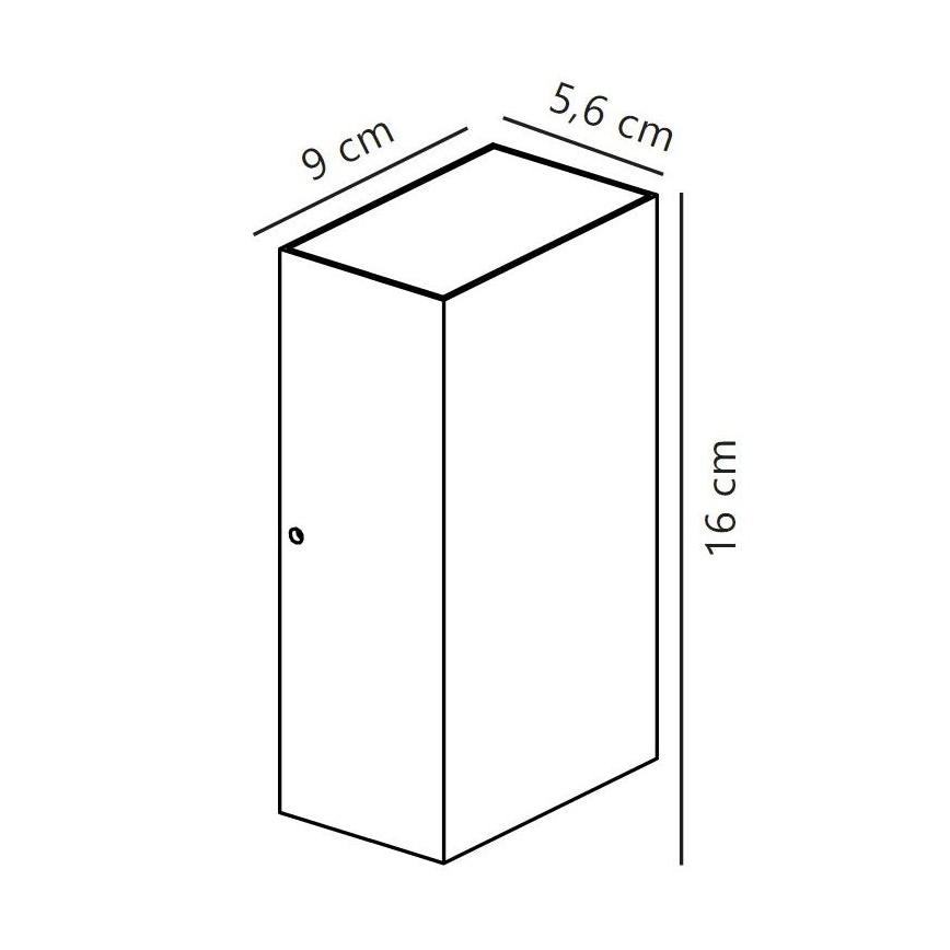 Nordlux - LED vägglampa för utomhusbruk ROLD LED/10,5W/230V IP54 svart