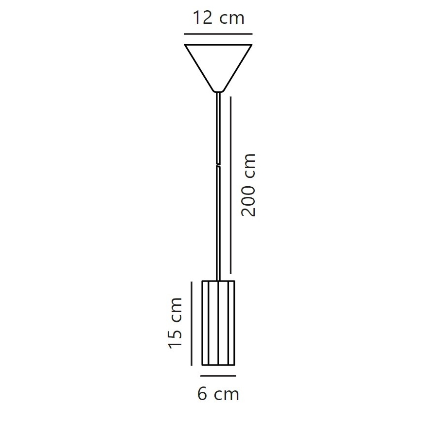 Nordlux - Ljuskrona med textilsladd ALANIS 1xGU10/15W/230V