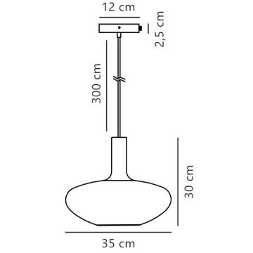 Nordlux - Ljuskrona med textilsladd ALTON 1xE27/60W/230V svart