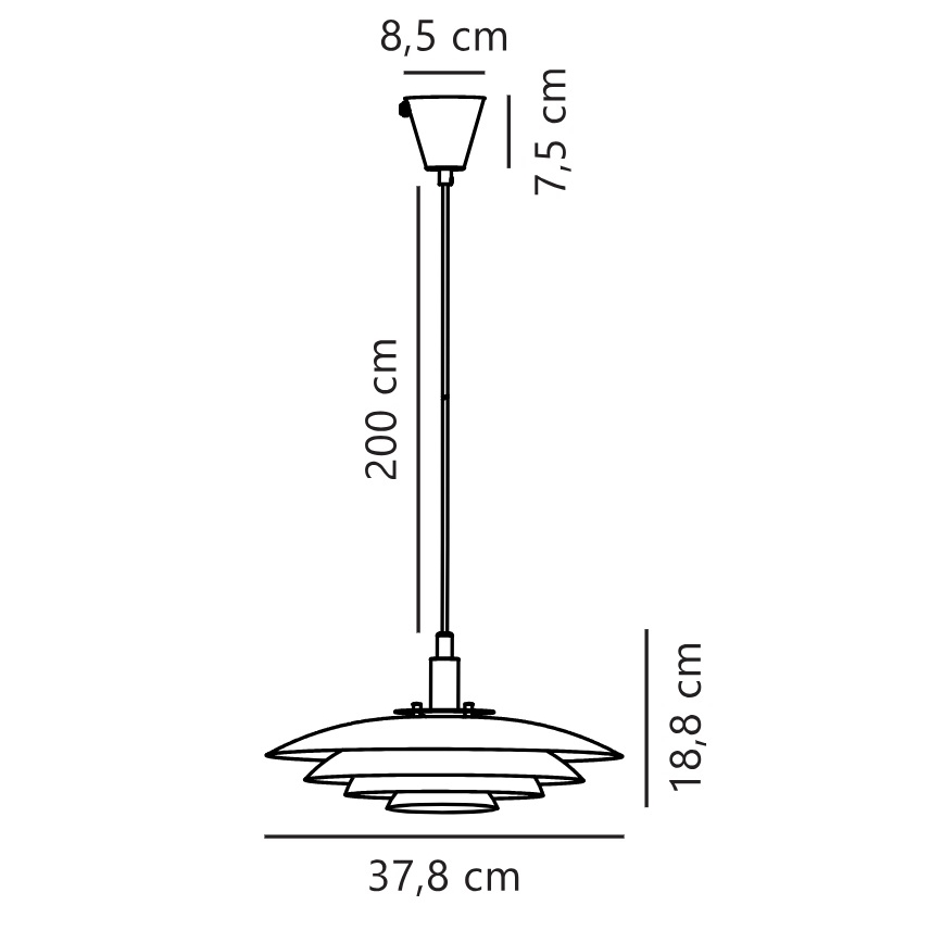 Nordlux - Ljuskrona med textilsladd BRETAGNE 1xG9/25W/230V antracit