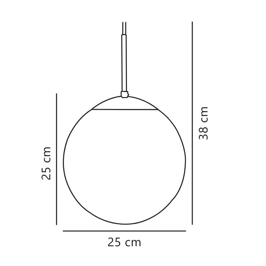 Nordlux - Ljuskrona med textilsladd CAFE 1xE27/25W/230V diameter 25 cm