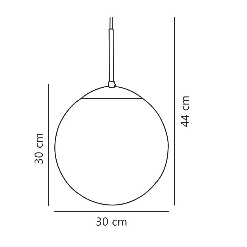 Nordlux - Ljuskrona med textilsladd CAFE 1xE27/25W/230V diameter 30 cm