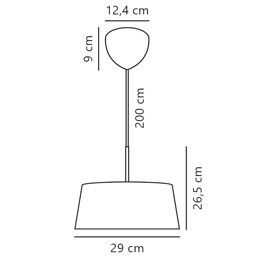 Nordlux - Ljuskrona med textilsladd CLASI 3xE14/10W/230V diameter 29 cm