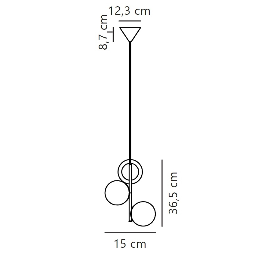 Nordlux - Ljuskrona med textilsladd LILLY 3xE14/40W/230V guld