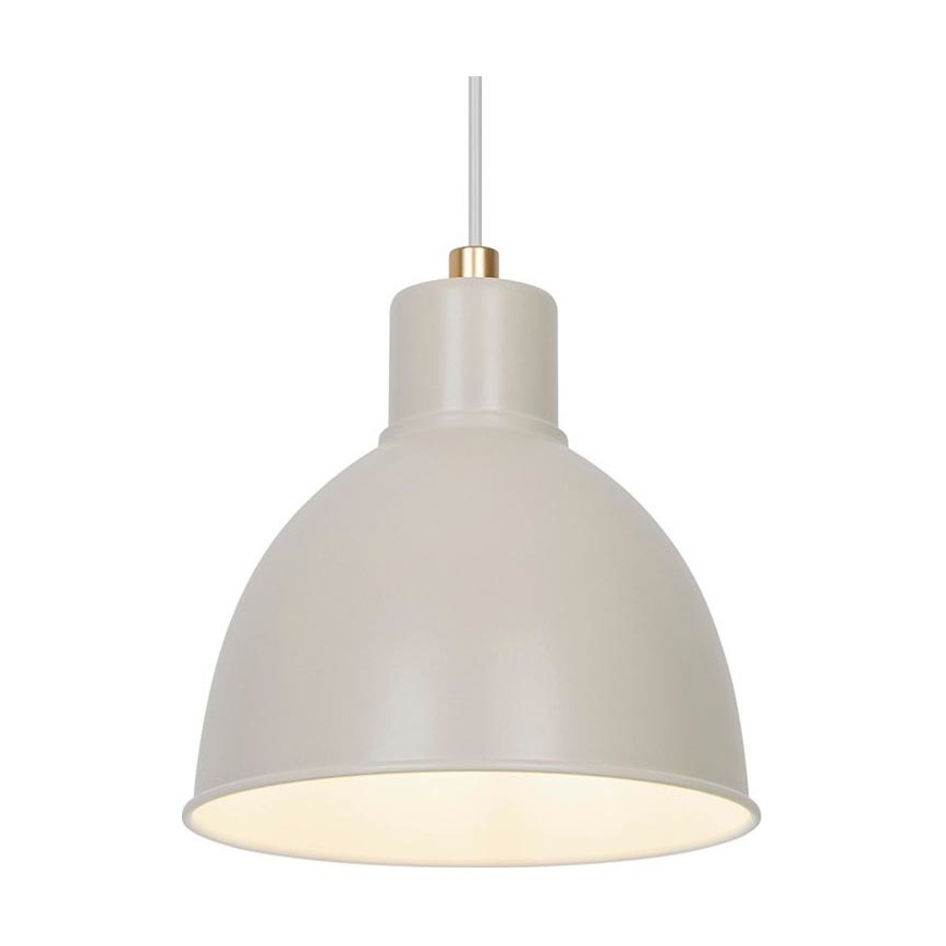 Nordlux - Ljuskrona med textilsladd POP 1xE27/40W/230V beige