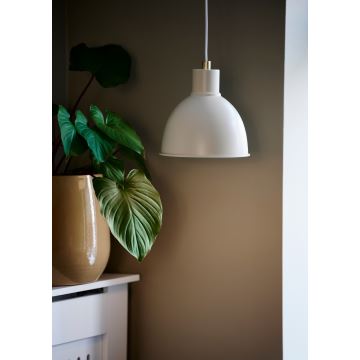 Nordlux - Ljuskrona med textilsladd POP 1xE27/40W/230V beige