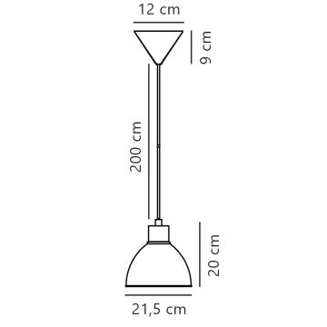 Nordlux - Ljuskrona med textilsladd POP 1xE27/40W/230V beige