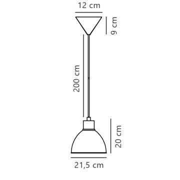 Nordlux - Ljuskrona med textilsladd POP 1xE27/40W/230V svart/krom