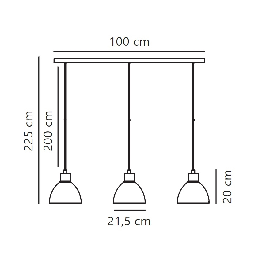 Nordlux - Ljuskrona med textilsladd POP 3xE27/40W/230V svart/guld