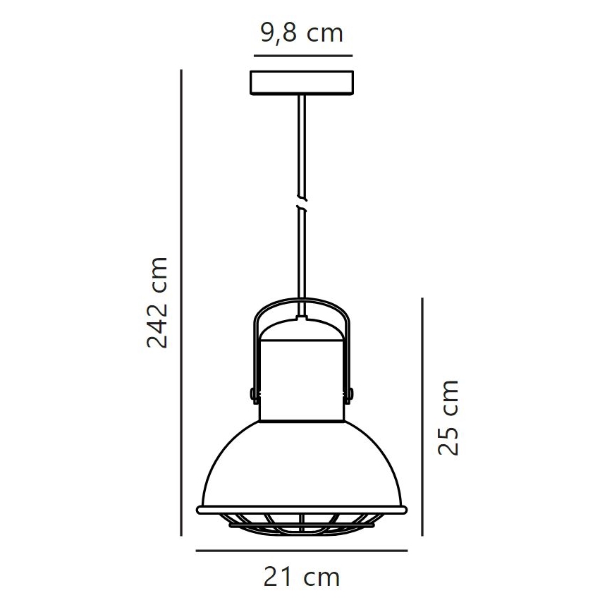 Nordlux - Ljuskrona med textilsladd PORTER 1xE27/60W/230V