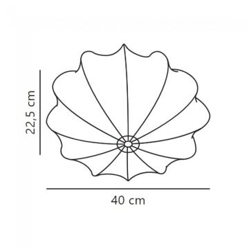 Nordlux - Taklampa AERON 1xE27/40W/230V diameter 40 cm