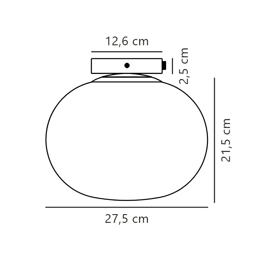 Nordlux - Taklampa ALTON 1xE27/25W/230V