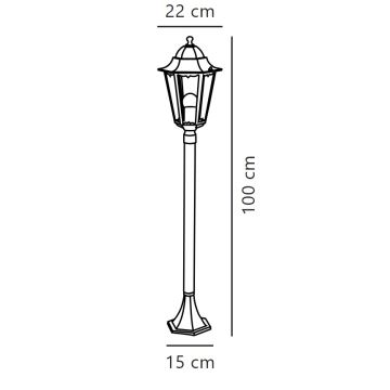 Nordlux - Utomhuslampa CARDIFF 1xE27/60W/230V IP44