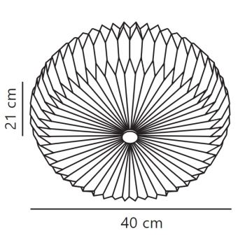 Nordlux - Vägglampa BELLOY 2xE27/25W/230V diameter 40 cm