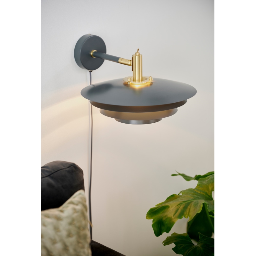 Nordlux - Vägglampa BRETAGNE 1xG9/25W/230V antracit