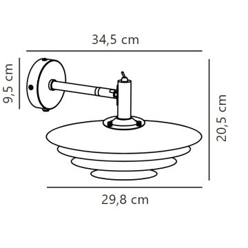 Nordlux - Vägglampa BRETAGNE 1xG9/25W/230V vit