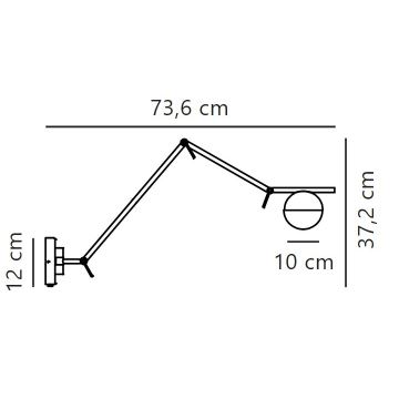 Nordlux - Vägglampa CONTINA 1xG9/5W/230V mässing