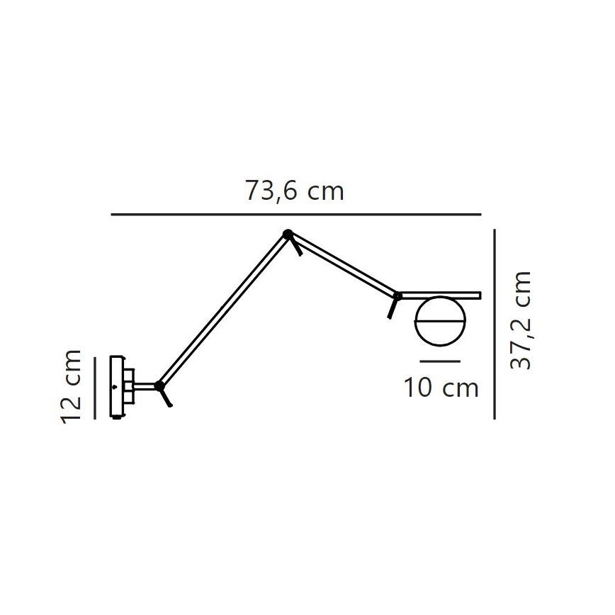 Nordlux - Vägglampa CONTINA 1xG9/5W/230V mässing