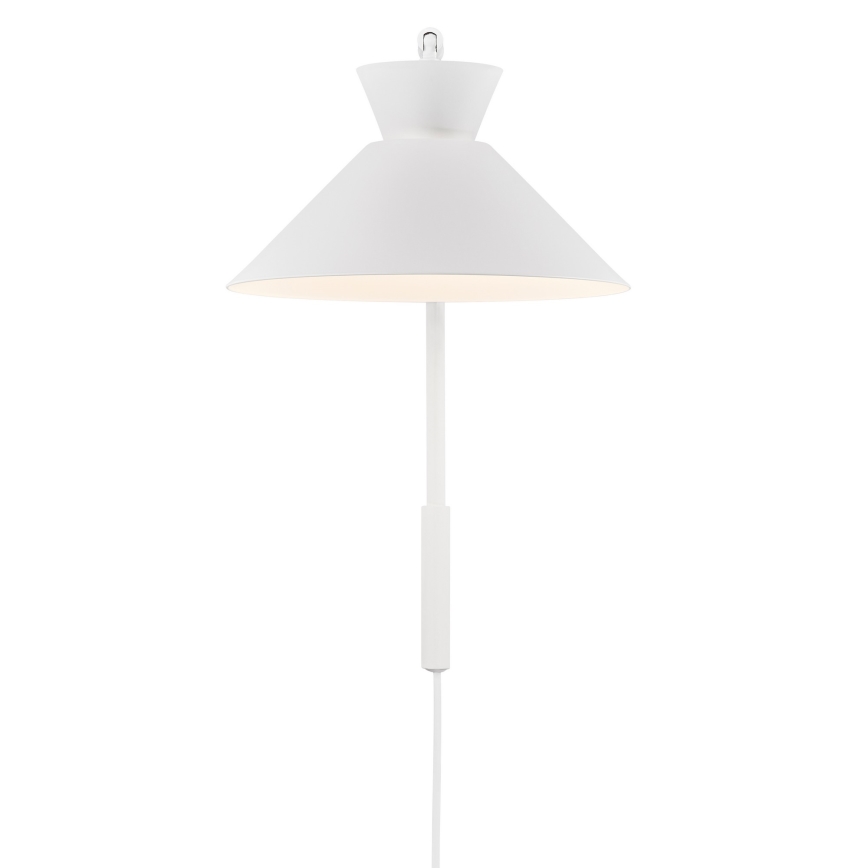 Nordlux - Vägglampa DIAL 1xE27/40W/230V vit