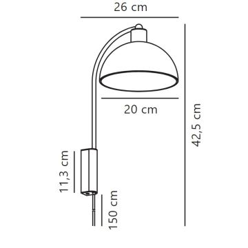 Nordlux - Vägglampa ELLEN 1xE14/40W/230V skinande krom